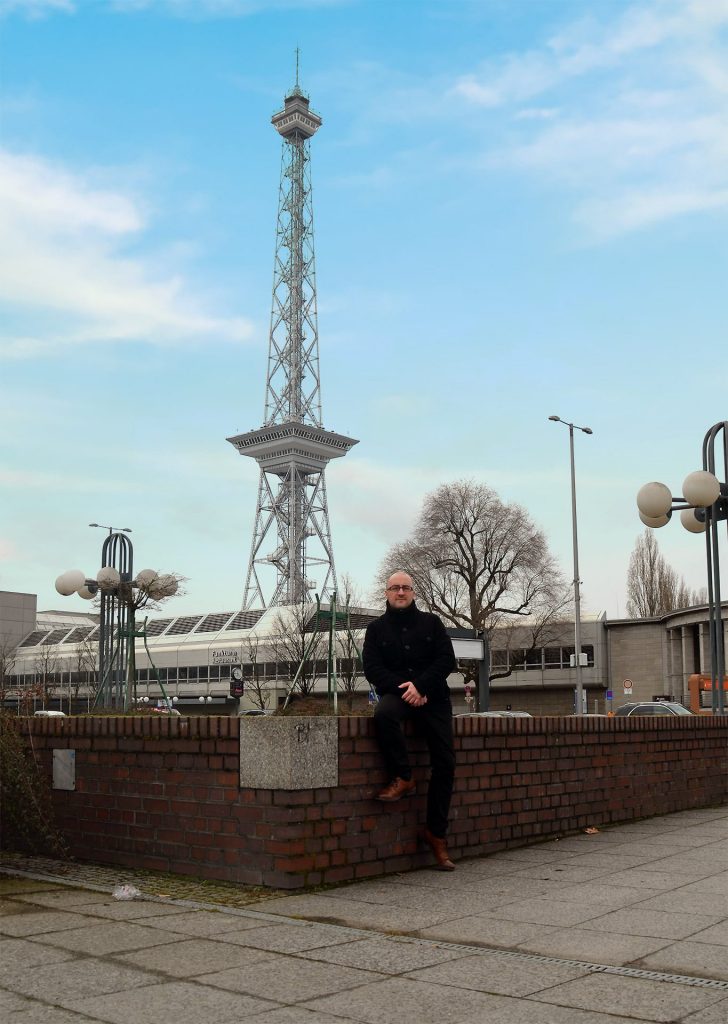 Foto: Alexander Sempf vor dem Funkturm